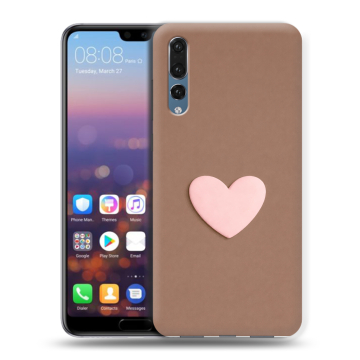 Силиконовый противоударный чехол на Huawei P20 Pro с принтом женский