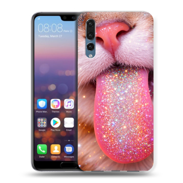 Силиконовый противоударный чехол на Huawei P20 Pro с принтом для девочек Силиконовый противоударный чехол на Huawei P20 Pro с принтом для девочек