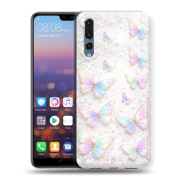 Силиконовый противоударный чехол на Huawei P20 Pro с принтом женский Силиконовый противоударный чехол на Huawei P20 Pro с принтом женский
