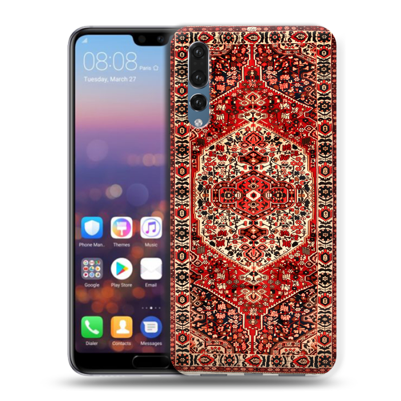 Силиконовый противоударный чехол на Huawei P20 Pro с принтом Ковер Силиконовый противоударный чехол на Huawei P20 Pro с принтом Ковер