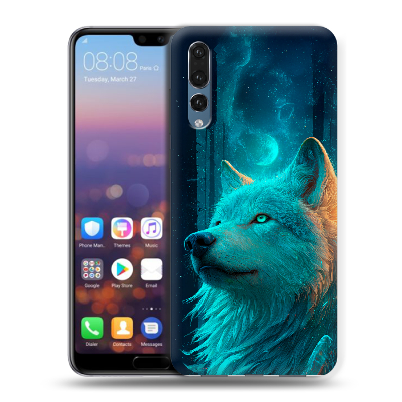 Силиконовый противоударный чехол на Huawei P20 Pro с принтом бабочки саккура Силиконовый противоударный чехол на Huawei P20 Pro с принтом бабочки саккура