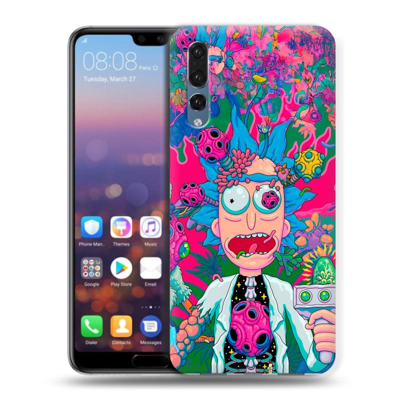 Пластиковый чехол на Huawei P20 Pro с принтом Рик и Морти Rick Morty Пластиковый чехол на Huawei P20 Pro с принтом Рик и Морти Rick Morty