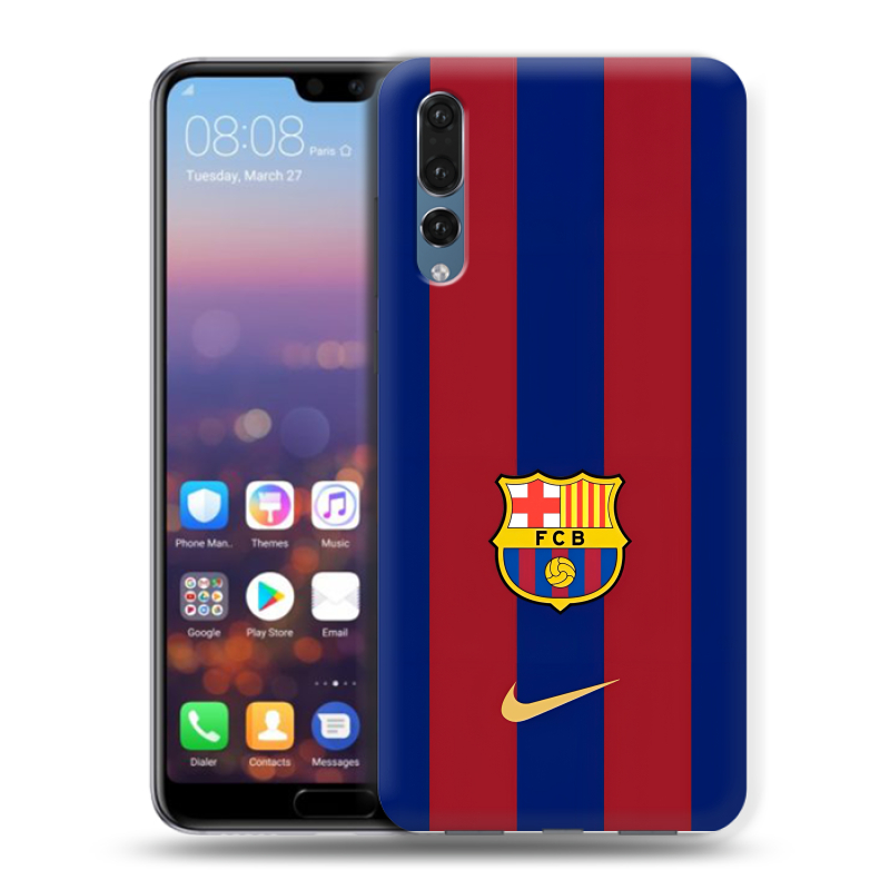 Силиконовый противоударный чехол на Huawei P20 Pro с принтом Барселона Barcelona Силиконовый противоударный чехол на Huawei P20 Pro с принтом Барселона Barcelona