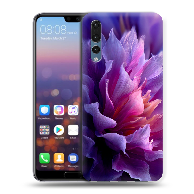 Пластиковый чехол на Huawei P20 Pro с принтом женский цветы Пластиковый чехол на Huawei P20 Pro с принтом женский цветы