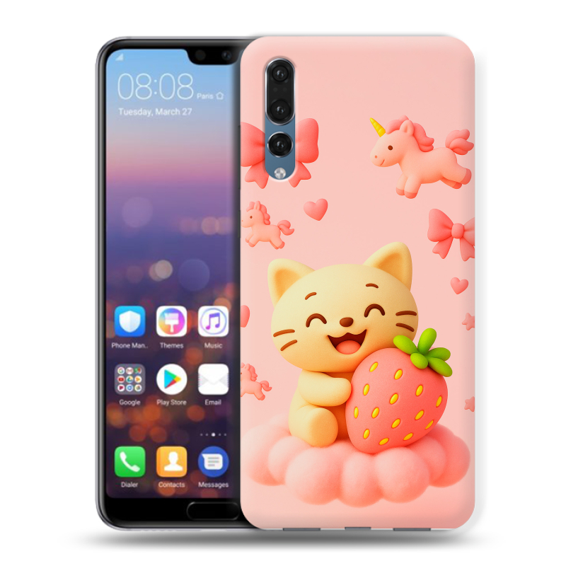 Пластиковый чехол на Huawei P20 Pro с принтом для девочек Пластиковый чехол на Huawei P20 Pro с принтом для девочек