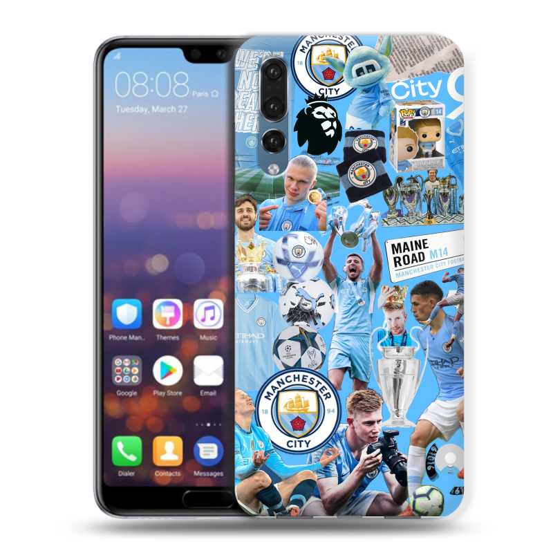 Пластиковый чехол на Huawei P20 Pro с принтом Man City Манчестер Сити Пластиковый чехол на Huawei P20 Pro с принтом Man City Манчестер Сити