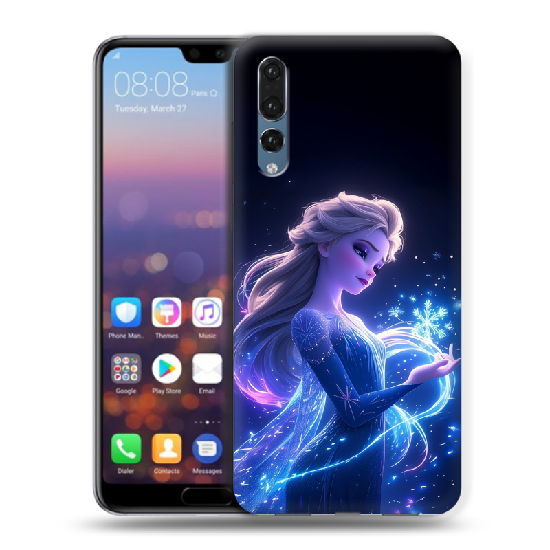 Пластиковый чехол на Huawei P20 Pro с принтом Холодное сердце Frozen Пластиковый чехол на Huawei P20 Pro с принтом Холодное сердце Frozen