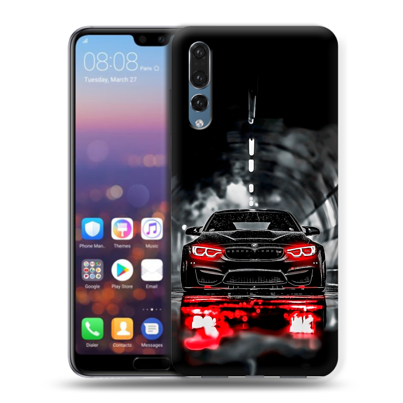 Пластиковый чехол на Huawei P20 Pro с принтом BMW БМВ Пластиковый чехол на Huawei P20 Pro с принтом BMW БМВ