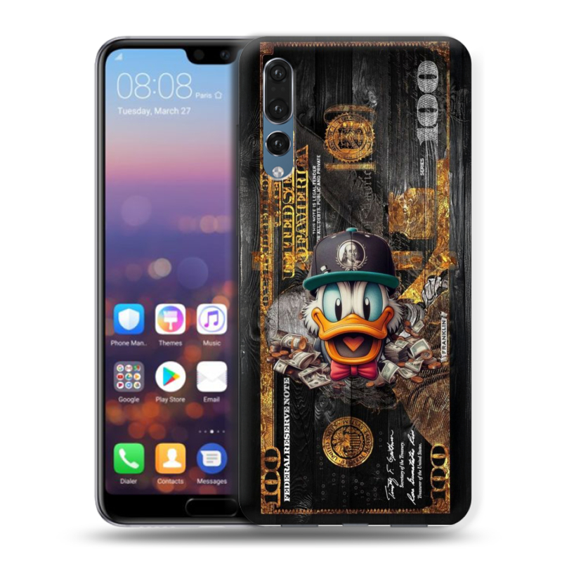 Пластиковый чехол на Huawei P20 Pro с принтом Дональд Дак Доллар Пластиковый чехол на Huawei P20 Pro с принтом Дональд Дак Доллар
