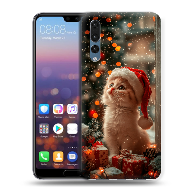 Пластиковый чехол на Huawei P20 Pro с принтом Новый год Пластиковый чехол на Huawei P20 Pro с принтом Новый год