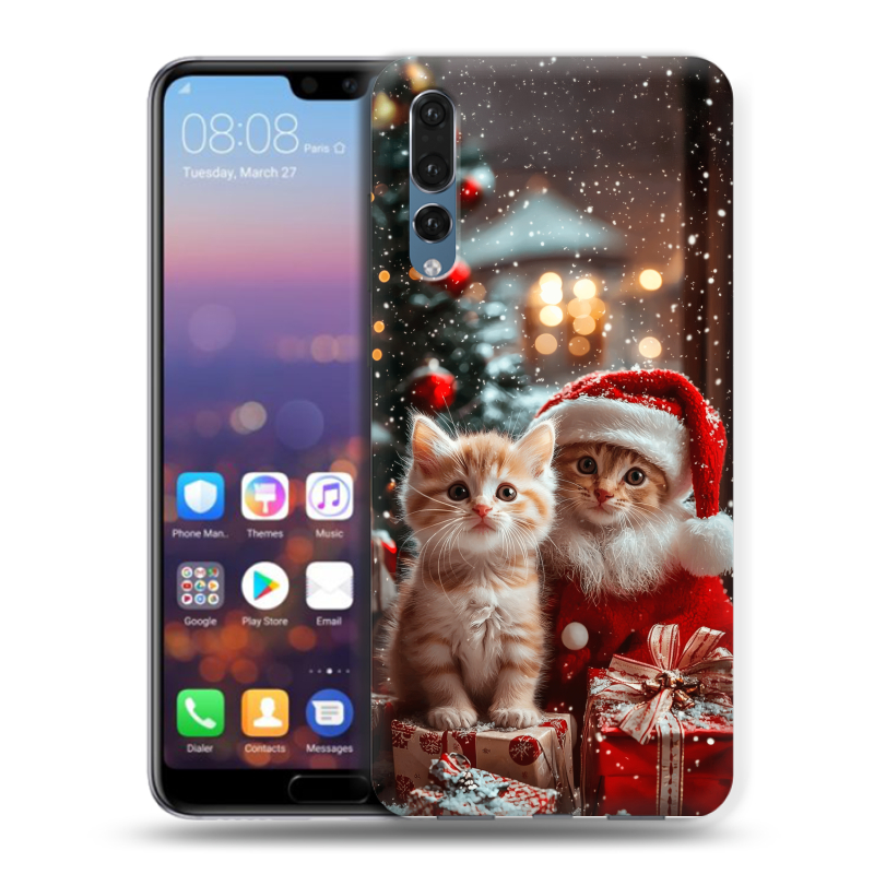 Пластиковый чехол на Huawei P20 Pro с принтом Новый год Пластиковый чехол на Huawei P20 Pro с принтом Новый год