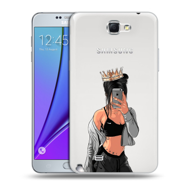 Пластиковый чехол на Samsung Galaxy Note 2 с принтом Женские принты Пластиковый чехол на Samsung Galaxy Note 2 с принтом Женские принты