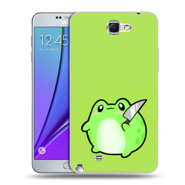Пластиковый чехол на Samsung Galaxy Note 2 с принтом Лягушенок Пластиковый чехол на Samsung Galaxy Note 2 с принтом Лягушенок