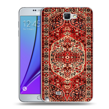 Пластиковый чехол на Samsung Galaxy Note 2 с принтом Ковер