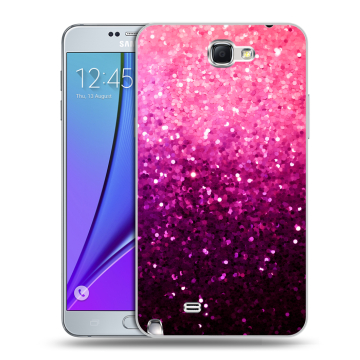 Пластиковый чехол на Samsung Galaxy Note 2 с принтом Блестки Пластиковый чехол на Samsung Galaxy Note 2 с принтом Блестки