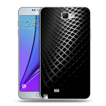 Пластиковый чехол на Samsung Galaxy Note 2 с принтом Текстура металла