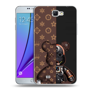 Пластиковый чехол на Samsung Galaxy Note 2 с принтом Луи робот