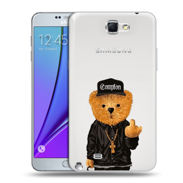 Пластиковый чехол на Samsung Galaxy Note 2 с принтом Плюшевый медведь Пластиковый чехол на Samsung Galaxy Note 2 с принтом Плюшевый медведь