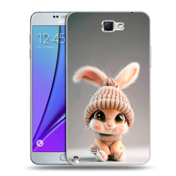 Пластиковый чехол на Samsung Galaxy Note 2 с принтом Кролик Пластиковый чехол на Samsung Galaxy Note 2 с принтом Кролик