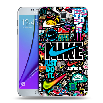 Пластиковый чехол на Samsung Galaxy Note 2 с принтом найк nike черный Пластиковый чехол на Samsung Galaxy Note 2 с принтом найк nike черный