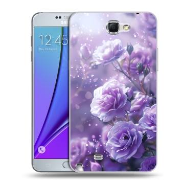 Пластиковый чехол на Samsung Galaxy Note 2 с принтом Розы цветы Пластиковый чехол на Samsung Galaxy Note 2 с принтом Розы цветы
