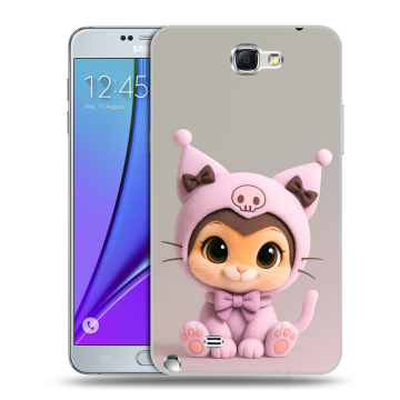 Пластиковый чехол на Samsung Galaxy Note 2 с принтом Куроми Kuromi 