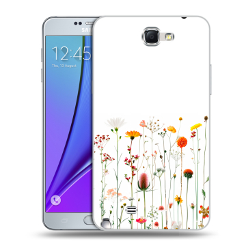 Пластиковый чехол на Samsung Galaxy Note 2 с принтом цветы Пластиковый чехол на Samsung Galaxy Note 2 с принтом цветы