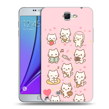 Пластиковый чехол на Samsung Galaxy Note 2 с принтом Hello Kitty Хелоу Кити Пластиковый чехол на Samsung Galaxy Note 2 с принтом Hello Kitty Хелоу Кити