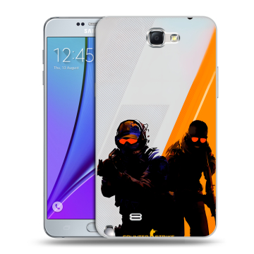 Пластиковый чехол на Samsung Galaxy Note 2 с принтом Контер страйк Counter strike Пластиковый чехол на Samsung Galaxy Note 2 с принтом Контер страйк Counter strike