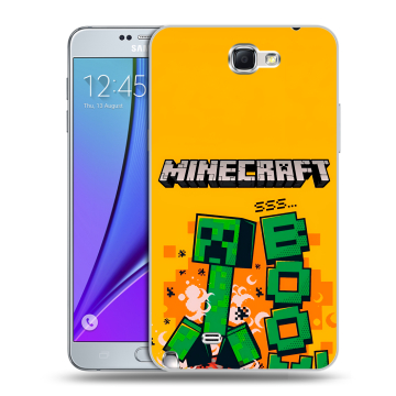 Пластиковый чехол на Samsung Galaxy Note 2 с принтом Майнкрафт Minecraft Пластиковый чехол на Samsung Galaxy Note 2 с принтом Майнкрафт Minecraft