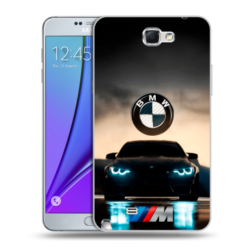 Пластиковый чехол на Samsung Galaxy Note 2 с принтом БМВ BMW Пластиковый чехол на Samsung Galaxy Note 2 с принтом БМВ BMW
