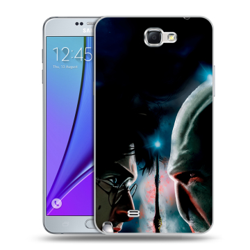 Пластиковый чехол на Samsung Galaxy Note 2 с принтом Гарри Поттер Harry Potter