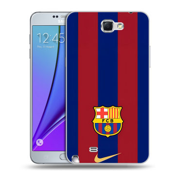 Пластиковый чехол на Samsung Galaxy Note 2 с принтом Барселона Barcelona Пластиковый чехол на Samsung Galaxy Note 2 с принтом Барселона Barcelona