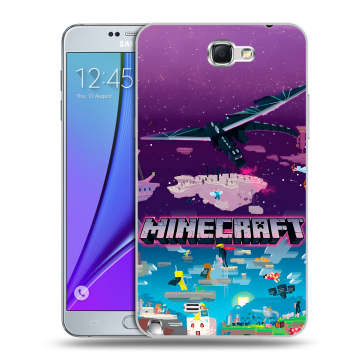 Пластиковый чехол на Samsung Galaxy Note 2 с принтом Майнкрафт Minecraft Пластиковый чехол на Samsung Galaxy Note 2 с принтом Майнкрафт Minecraft