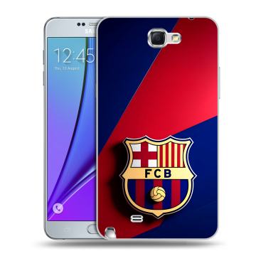 Пластиковый чехол на Samsung Galaxy Note 2 с принтом Барселона Barcelona Пластиковый чехол на Samsung Galaxy Note 2 с принтом Барселона Barcelona