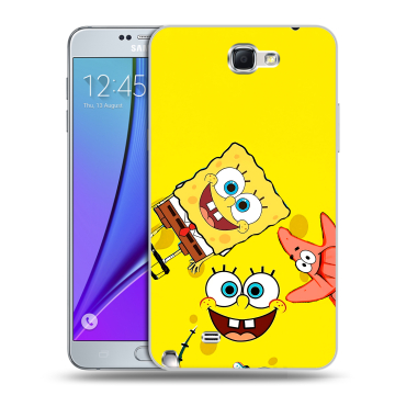 Пластиковый чехол на Samsung Galaxy Note 2 с принтом Спанч боб Спанчбоб Пластиковый чехол на Samsung Galaxy Note 2 с принтом Спанч боб Спанчбоб