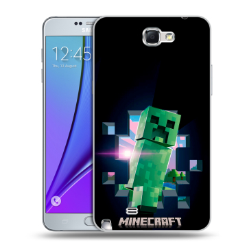 Пластиковый чехол на Samsung Galaxy Note 2 с принтом Майнкрафт Minecraft Пластиковый чехол на Samsung Galaxy Note 2 с принтом Майнкрафт Minecraft