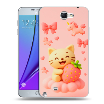 Пластиковый чехол на Samsung Galaxy Note 2 с принтом для девочек Пластиковый чехол на Samsung Galaxy Note 2 с принтом для девочек