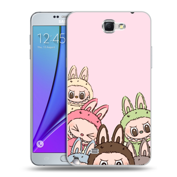 Пластиковый чехол на Samsung Galaxy Note 2 с принтом Лабубу