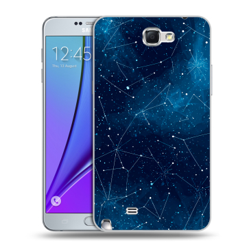 Пластиковый чехол на Samsung Galaxy Note 2 с принтом Космос звезды
