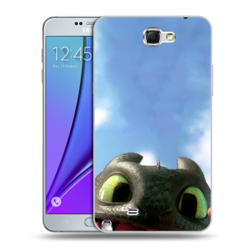 Пластиковый чехол на Samsung Galaxy Note 2 с принтом Как приручить дракона Пластиковый чехол на Samsung Galaxy Note 2 с принтом Как приручить дракона