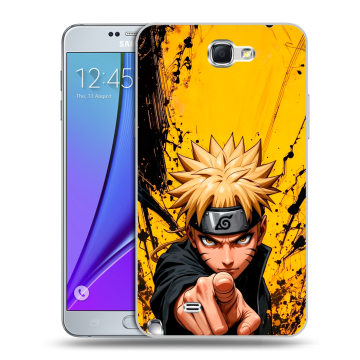 Пластиковый чехол на Samsung Galaxy Note 2 с принтом Naruto Наруто