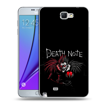 Пластиковый чехол на Samsung Galaxy Note 2 с принтом Death note Тетрадь смерти Пластиковый чехол на Samsung Galaxy Note 2 с принтом Death note Тетрадь смерти