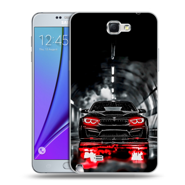 Пластиковый чехол на Samsung Galaxy Note 2 с принтом BMW БМВ Пластиковый чехол на Samsung Galaxy Note 2 с принтом BMW БМВ