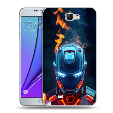 Пластиковый чехол на Samsung Galaxy Note 2 с принтом IronMan Железный человек Пластиковый чехол на Samsung Galaxy Note 2 с принтом IronMan Железный человек