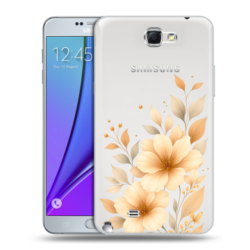 Пластиковый чехол на Samsung Galaxy Note 2 с принтом для девушки