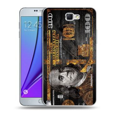 Пластиковый чехол на Samsung Galaxy Note 2 с принтом Доллар деньги Пластиковый чехол на Samsung Galaxy Note 2 с принтом Доллар деньги