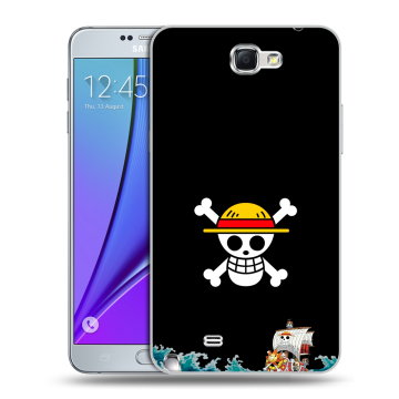 Пластиковый чехол на Samsung Galaxy Note 2 с принтом One Piece Ван Пис
