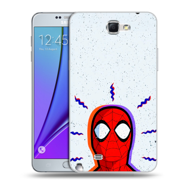 Пластиковый чехол на Samsung Galaxy Note 2 с принтом Spiderman Человек паук