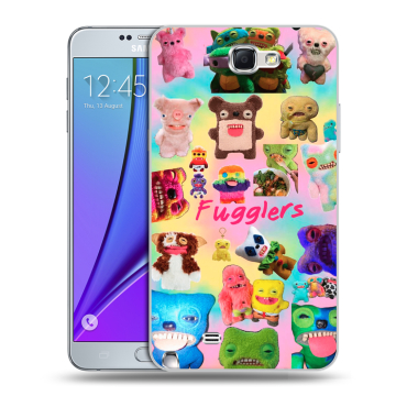 Пластиковый чехол на Samsung Galaxy Note 2 с принтом Флагер Fuggler
